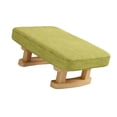 thumbnail image 1 of DOLITY Small Foot Stool Ottoman Bench Creative Wooden Footstool for Living Desk Bed Green, 1 of 9