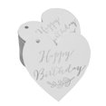 thumbnail image 1 of Inkdotpot Silver Foil Paper Hang Tag Happy Birthday Favor Tag 100 Pieces, 1 of 6