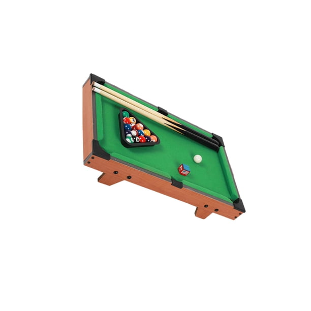 Dvkptbk Tables de Billard Mini Table de Billard Ensemble de Jeu avec 2 Bâtons 11 Balles Bureau à Domicile Jeux de Soulagement du Stress Cadeaux pour Enfants Éducation