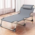 thumbnail image 4 of Single Person Folding Bed Camping Folding Bed Folding Reclining Lounger Single Bed Recliner Folding Bed Single Person Folding Reclining Lounger For Camping Office Lunch Break, 4 of 8