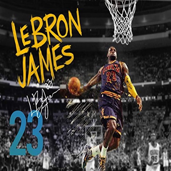 777 Tri-Seven Entertainment Lebron James Poster Cleveland Cavaliers 23 Photo Art Print, (24x18)