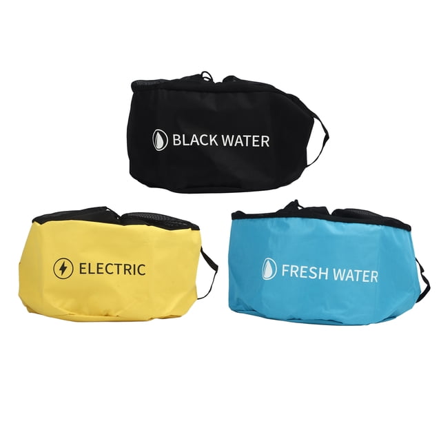 Multifunctional RV Accessories , Hose Storage Bags Sewer Bag for Hoses Black Water Electrical Cords 4 Layer & and