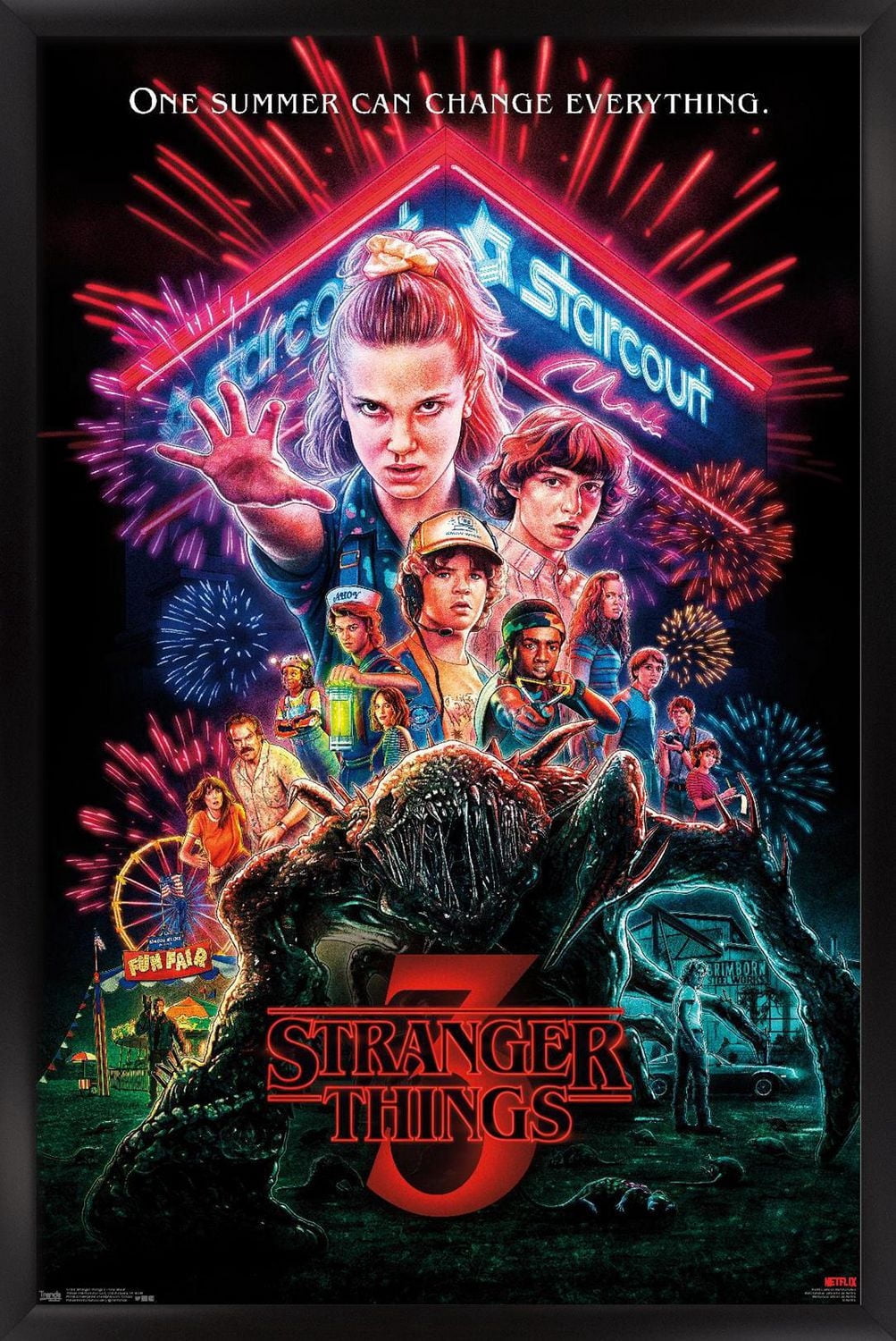 Netflix Stranger Things: Season 3 - One Sheet Wall Poster, 22.375" x 34"