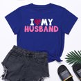 thumbnail image 1 of Meichang T-Shirts de la Saint-Valentin pour Femmes, Hauts Mignons avec Motif Cœur, Manches Courtes, Col Rond, Coupe Ample, 1 of 6