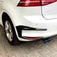 thumbnail image 3 of For -Golf 7 MK7 GTD 2012-2015 Rear Bumper Splitter Canard Fog Lamp Light Air Vent Side Trim Cover Bright Black, 3 of 5