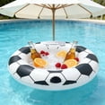 thumbnail image 2 of pstuiky Portable Inflatable Floating Cooler & Drink Holder Sphere-Shaped Pool Float with 4 Drink Slots Thickened Plastic for Durability, 2 of 7