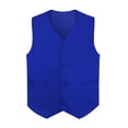 thumbnail image 1 of TOPTIE Unisex Uniform Vest for Supermarket, Hospitality & Service Work-Blue-US Size M, 1 of 11