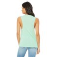 thumbnail image 2 of Bella Canvas Womens Flowy Scoop Blended Muscle Tank, M, Mint, 2 of 3