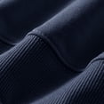 thumbnail image 5 of Milgrthf Unisexe Garçons Filles Chandails d'Automne Sport Décontracté Manches Longues Fermeture Éclair Complète Mignon Col Ras du Cou Basique Couleur Unie Chandails à Capuchon Chandail avec Poche Marine 4-5 Ans, 5 of 5