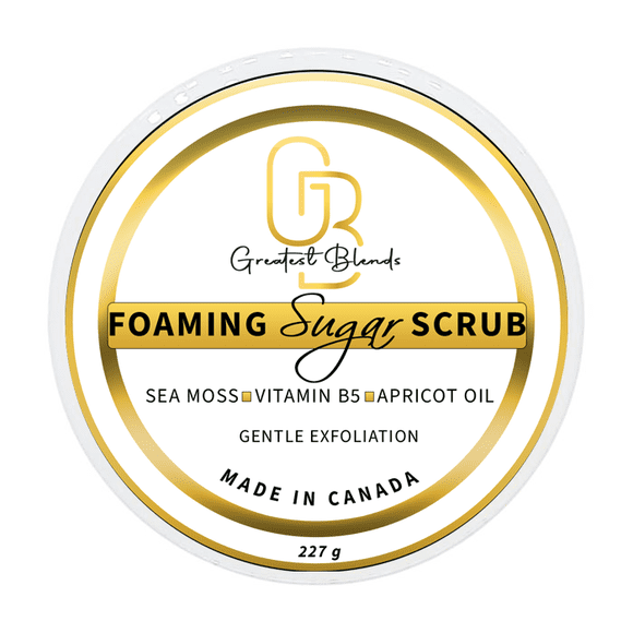 Greatest Blends Exfoliant au Sucre Moussant, Plus Doux, Peau Naturellement Éclatante, Exfoliant, Hydrate en Profondeur, Nourrit et Adoucit la Peau Sèche