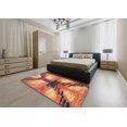 thumbnail image 4 of Ahgly Company Tapis d'Intérieur Rectangulaires Abstraits Rouge Brique Feu, 5 Pieds x 7 Pieds, 4 of 6
