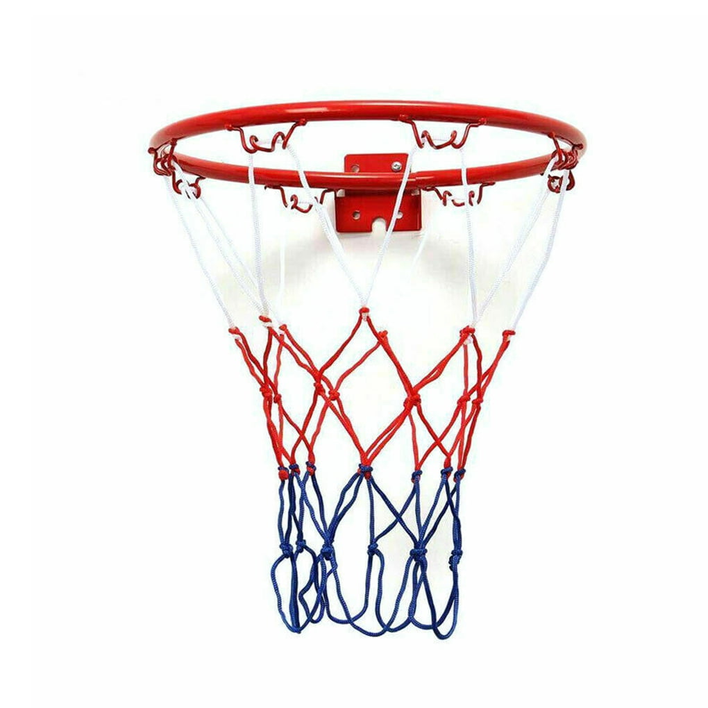 ZheElen Boys Girls Basketball Hoop Portable Removable Washable Weatherproof Rim Indoor Outdoor Net with 8 Mounting Screws 32cm