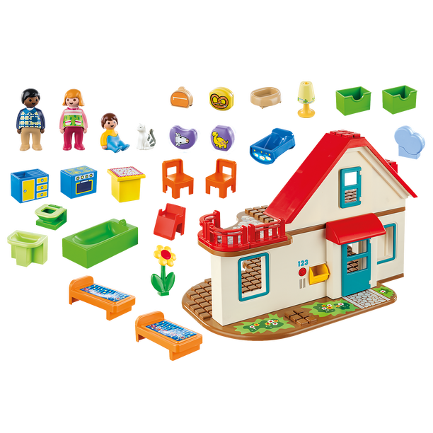 Playmobil - 70129 | 1-2-3: Family Home - Walmart.ca