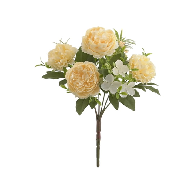 LSLJS Artificial Flowers Rose Peony for Simulation Table Decoration Reusable Bouquet for Home Party Office Wedding Reunite Reception Table Decor Artificial Flowers