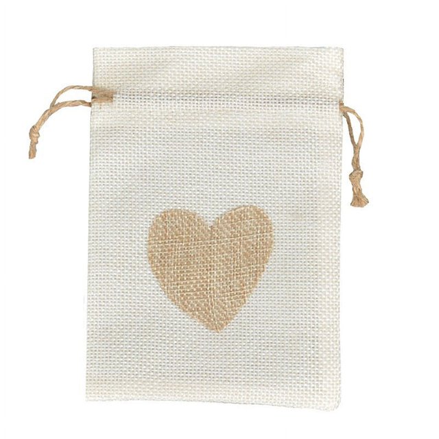 Christmas Gift Bags Set 25 Pcs Linen Drawstring Bags 10 cm x 14 cm with Tags and Hemp Rope for Wedding Jewelry Packaging