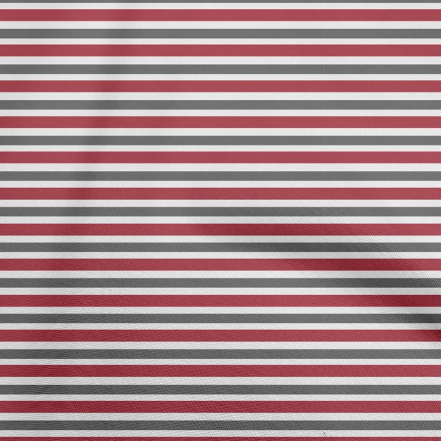 oneOone Polyester Spandex Red Fabric Stripes Craft Projects Decor Fabric Printed By The Yard 56 Inch Wide-5Y