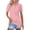 Pink #002, variant on Mohiass Womens Polo Shirts Collared Solid Color T Shirts Loose Fit Wicking Button Up Shirts Trendy Summer Lapel Blouses Dressy White 2XL