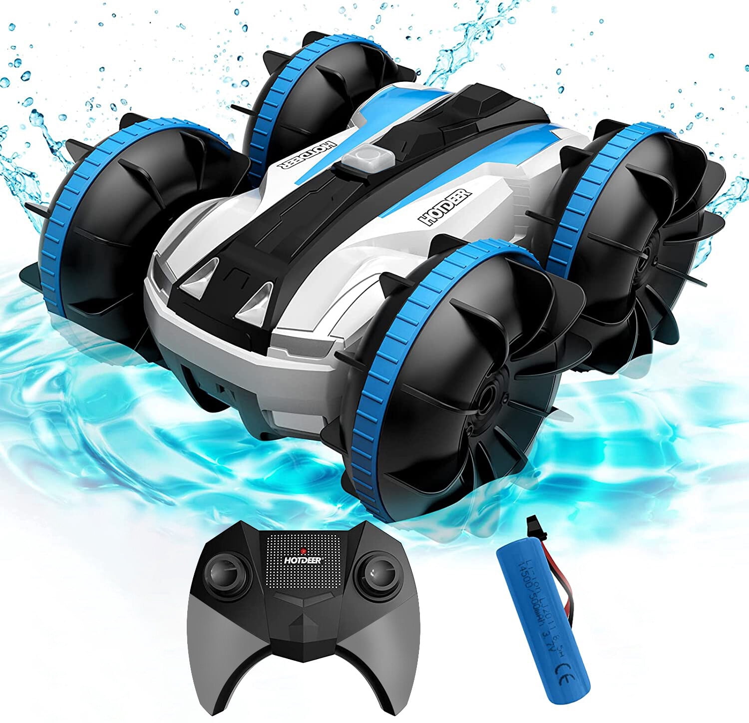 Amphibious Remote Control Car for Kids,Toys for 5-12 Year Old Boys,2.4Ghz Waterproof RC Stunt Car