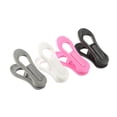 thumbnail image 3 of Fixing Clip for Round Head PP Clip Functional Round Tube Hanger Accessories Windproof Fixed Drying Clothes White Black Clip, 3 of 7