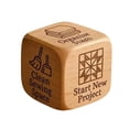 thumbnail image 3 of Wooden Decision Dice with 6 Engraved Quilting Tasks, Creative Tool for Quilting Projects, Handmade Fun Sewing Gift for Quilters, Sewists & Craft Lovers,Creatives Quilter’s Decision Dice, 3 of 9