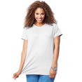thumbnail image 1 of Just My Size T-Shirt Col Rond à Manches Courtes en Jersey de Coton pour Femmes, 2X, Blanc, 1 of 5
