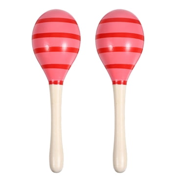 CIMAXIC Fête 2 Pcs Maracas Petits Instruments de Musique Entraînement Auditif Maracas Cadeau de Fête Mexicain,7.68"X1.97"X1.97 Pouces