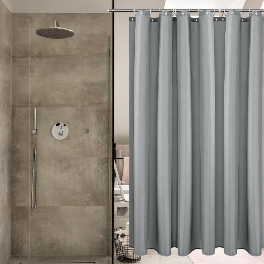 Fabric Shower Curtain Liner  White Polyester Fabric Shower Curtain Liners Bathroom Shower Curtains  Water Proof  Hotel Quality 200*180 CM