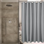 MesaSe Fabric Shower Curtain Liner  White Polyester Fabric Shower Curtain Liners Bathroom Shower Curtains  Water Proof  Hotel Quality 200*180 CM