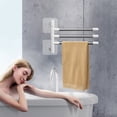 thumbnail image 2 of Towels for Bathroom,Swivel Towel Rack Bathroom No Hole Towel Bar Integral Hook Pole Bathroom Shelf Storage Shelf,Towel Racks for Bathroom,Bathroom Towel Rack,Towel Hooks for Bathrooms, 2 of 6