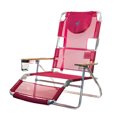 thumbnail image 2 of Ostrich Altitude 3-n-1 16" Tall Lounge Reclining Beach Chair, Pink (2 Pack), 2 of 12