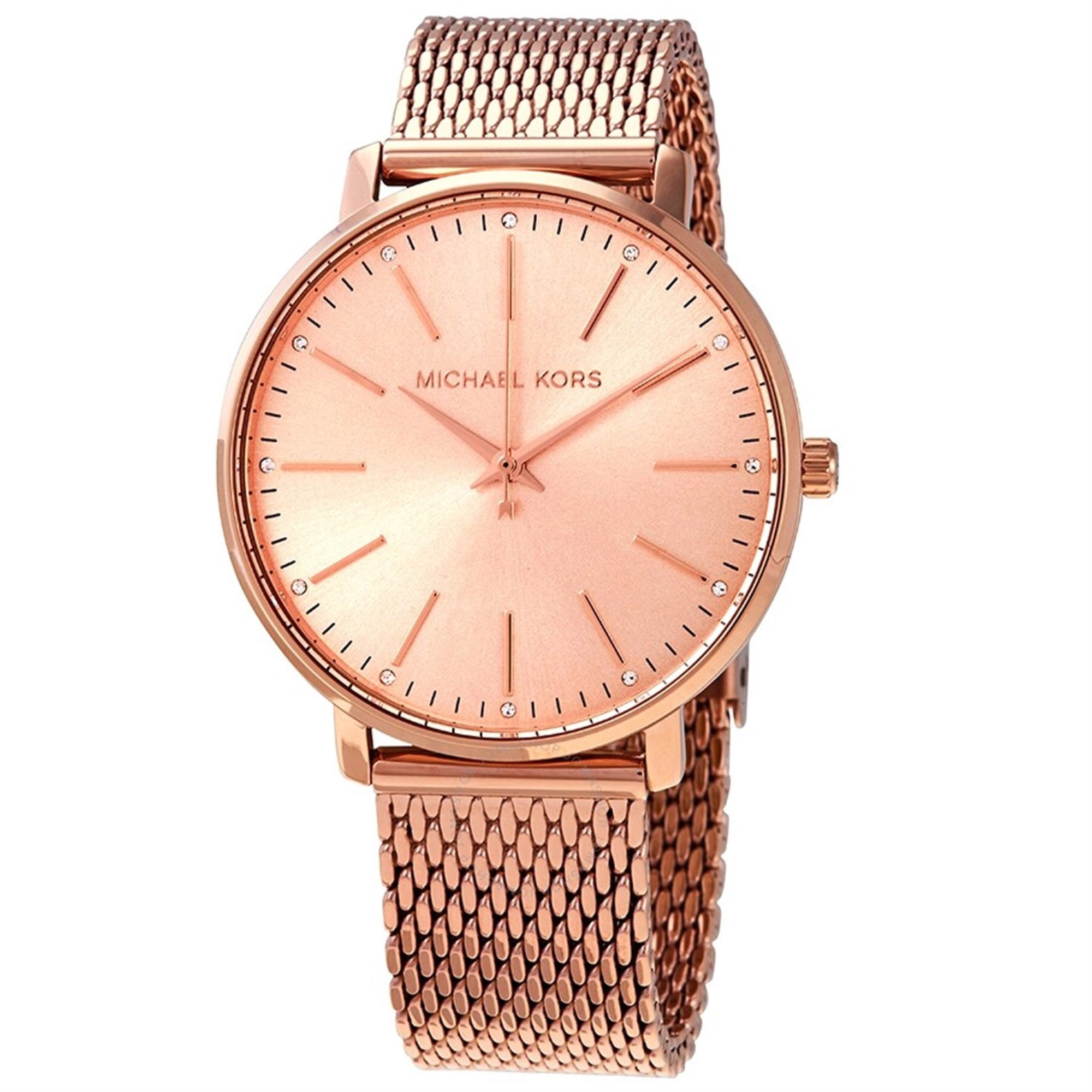 Michael Kors Women's Pyper MK4340 Rose-Gold Stainless-Steel Japanese Quartz Dress Watch