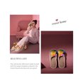 thumbnail image 4 of Women’s Linen Slippers for Summer Home Indoor, Ladies' Memory Foam Open Toe Slide Sandal with Non Slip Sole, 4 of 8