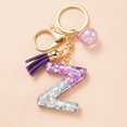 thumbnail image 4 of LYMAYTER Cute Pink Tassel Mug Accessory Initial Letter Charm Keychain - with Tassel, Heart - shaped Sequins, 4 of 7