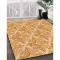 thumbnail image 3 of Ahgly Tapis Rectangulaire Lavable en Machine Intérieur Transitionnel Jaune Orange, 7 Pieds x 10 Pieds, 3 of 7