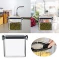 thumbnail image 1 of Contenants de Préparation des Aliments en Verre Carrés Transparents Ensemble de Contenants pour Buffet de Bonbons Contenants de Préparation de Repas 3 Compartiments Rangement Clair pour Garde-Manger Contenants pour Portions Contenants de Préparation de Repas Réutilisables en Verre, 1 of 3