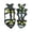 B, variant on Silicone Ice Cleats for Shoes, Stretch-Over Grips with Steel Studs, Portable and Lightweight