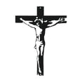 thumbnail image 1 of DOLITY Crucifix Statue Jesus Wall Hanging Cross for Baptism Decor Home Thanksgiving Black, 1 of 9