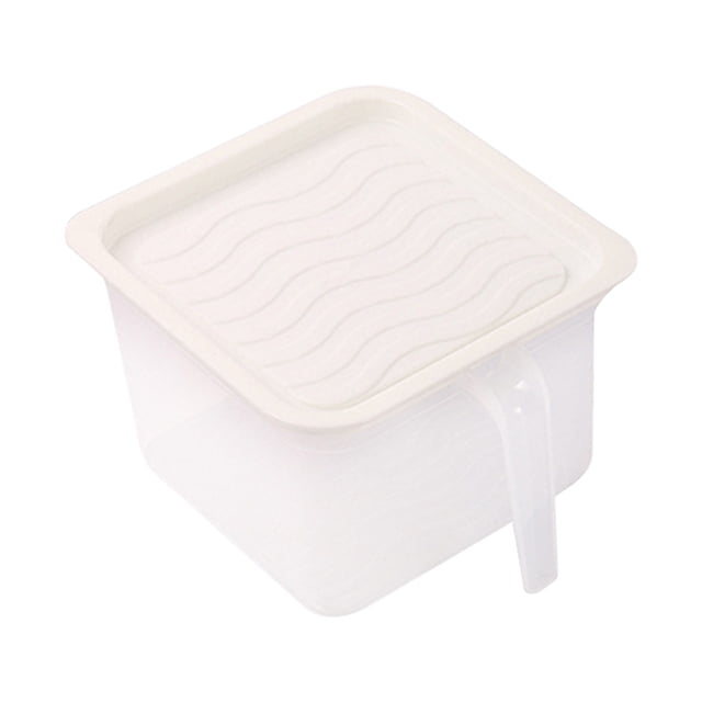 Vaidha Pot de Rangement Multigrains pour Orge, Pot de Rangement pour Noix et Bonbons, Pot de Rangement Sec, Pot de Rangement Transparent avec Poignée