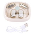 thumbnail image 2 of AI Translation Earbuds, 140 Languages Ear Hook Translator 3 Working Modes  for Travel Learning Pinkish,Black,Beige,Purplish, 2 of 7