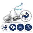 thumbnail image 1 of Darling Souvenir 190 Pcs DIY Candy Chocolate Labels Its A Girl Theme Stickers-Navy Blue, 1 of 2