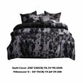 thumbnail image 3 of Chmadoxn Bedspread & Coverlet Sets Bed Three Piece Gift Set Home Textile Sanding Three Piece Plain Three Piece Set Machine Washable Bedding Sets The Bedclothes, 3 of 7