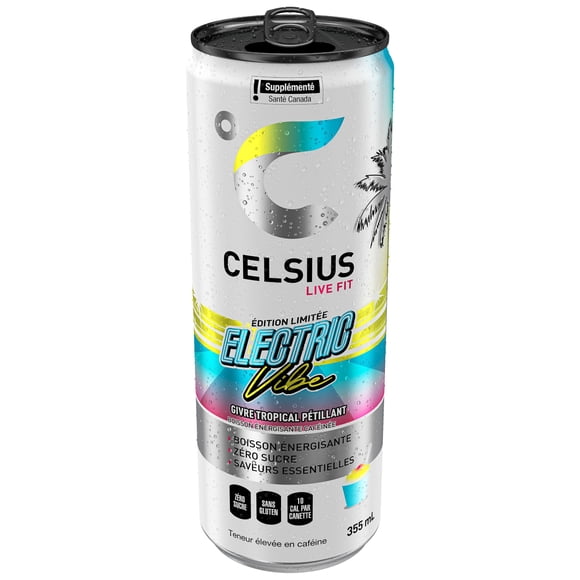 Boissons énergisantes Electric Vibe 355 m, canette