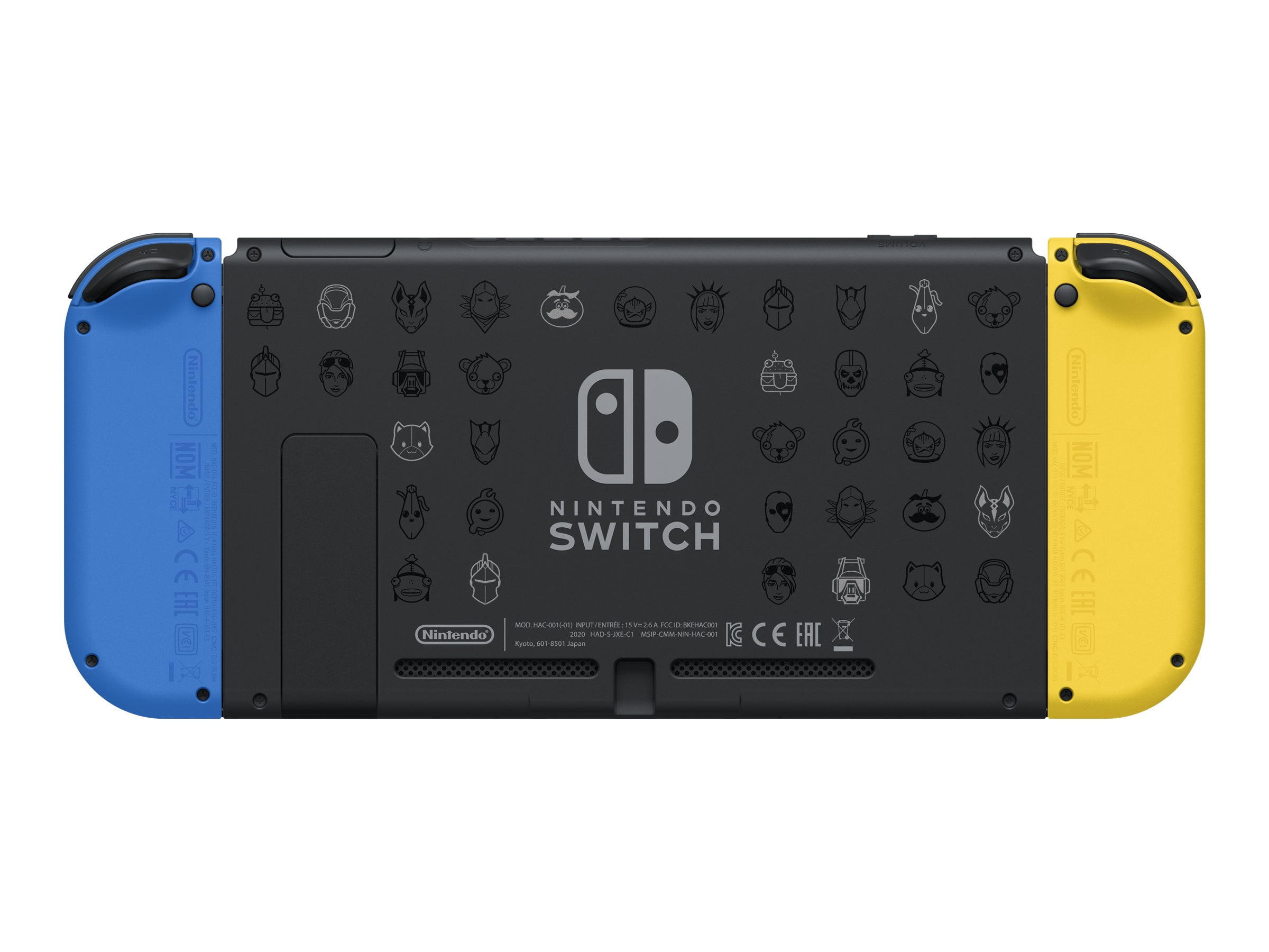 Nintendo Switch with Yellow and Blue Joy-Con - Fortnite Special