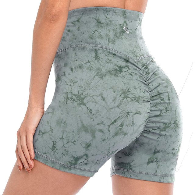Women Biker Shorts with Pockets Yoga Workout Athletic Running Tummy Control Shorts