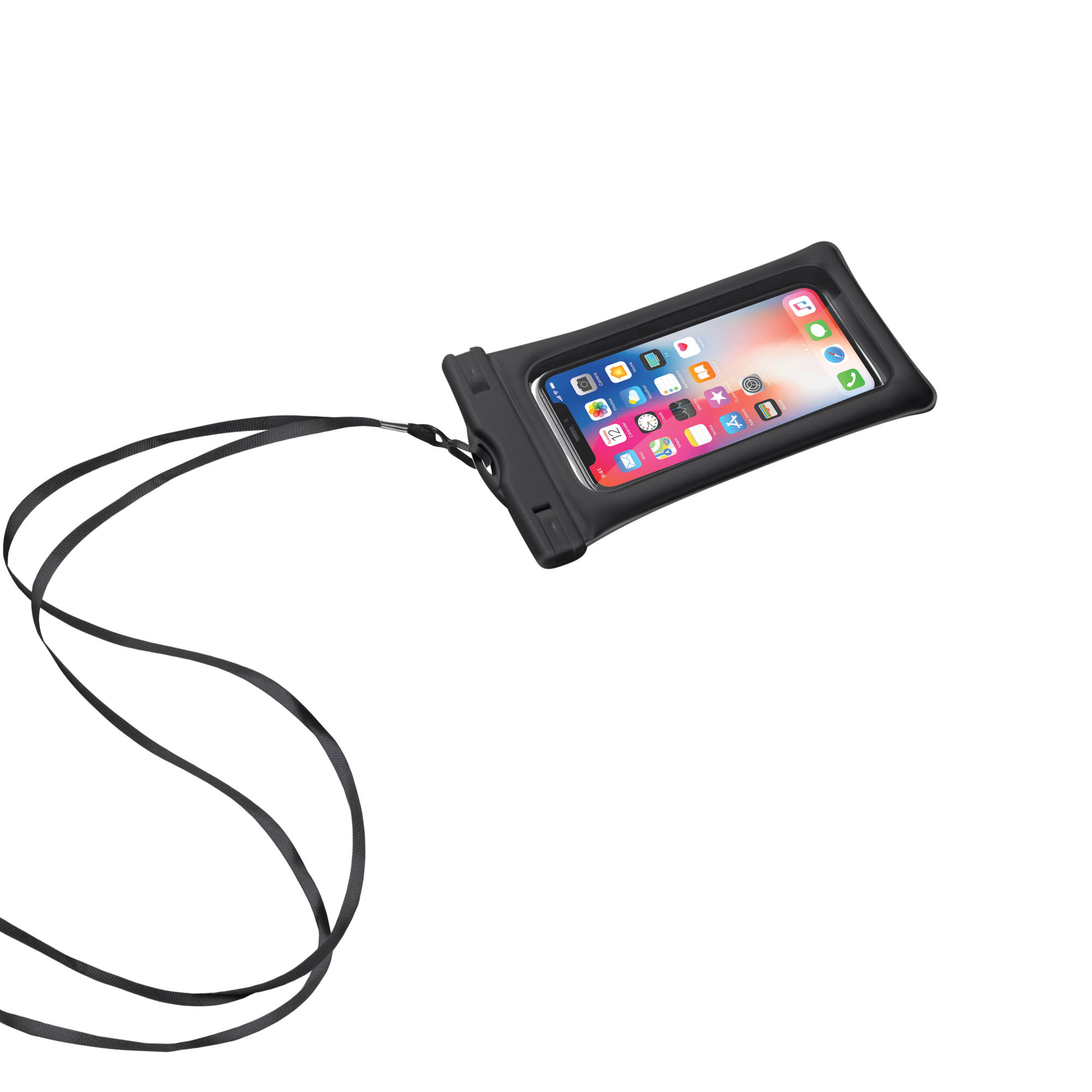 Étui étanche universel IPX7 Merkury Innovations pour smartphones, noir, lot de 2