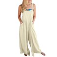 thumbnail image 1 of GZWYHT Jumpsuits for Women Overalls for Women Women's Summer Loose Sleeveless Overalls With Suspender Jumpsuit Rompers for Women Womens Rompers for Summer B XXL, 1 of 2