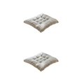 thumbnail image 3 of Wweixi Cushion Pad For Square Chair - Soft And Comfortable Wide Range Of Uses Square Chair Cushion gray grid 2Set, 3 of 6