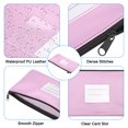 thumbnail image 4 of Unique Bargains Zipper Leatherette Money Deposit Bags with Clear Window, Purple, 3 Pack, 4 of 6