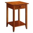 thumbnail image 1 of Convenience Concepts American Heritage End Table with Drawer in Cherry Wood, 1 of 6