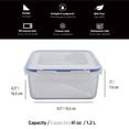 thumbnail image 2 of Starfrit LocknLock Divided Container 41oz / 1.2L, Airtight Leakproof Snack Box with Removable Triangular Divider, Microwave Freezer Dishwasher Safe, BPA-Free Plastic, 2 of 8
